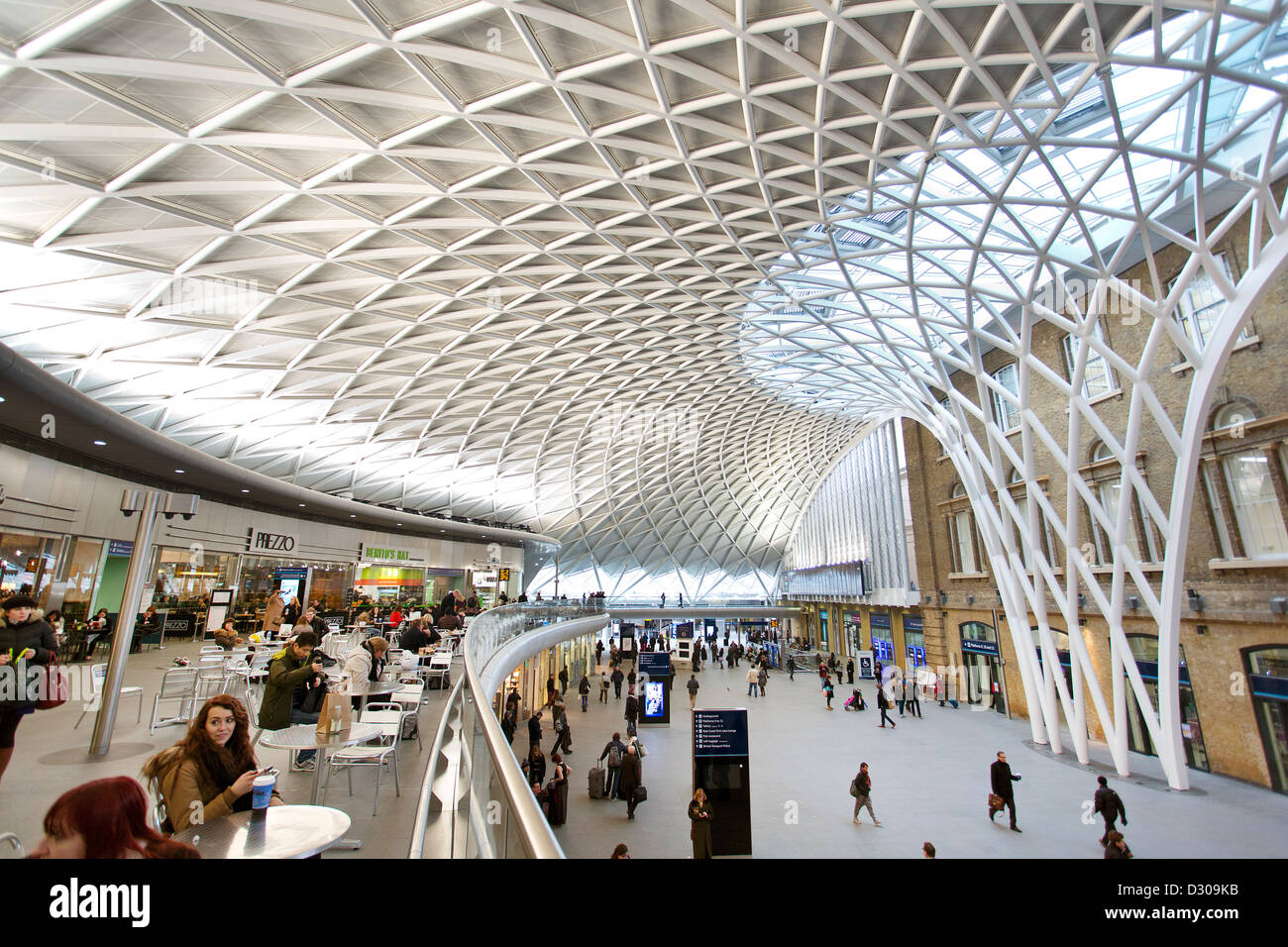 Kings Cross Bahnhof in London. Stockfoto