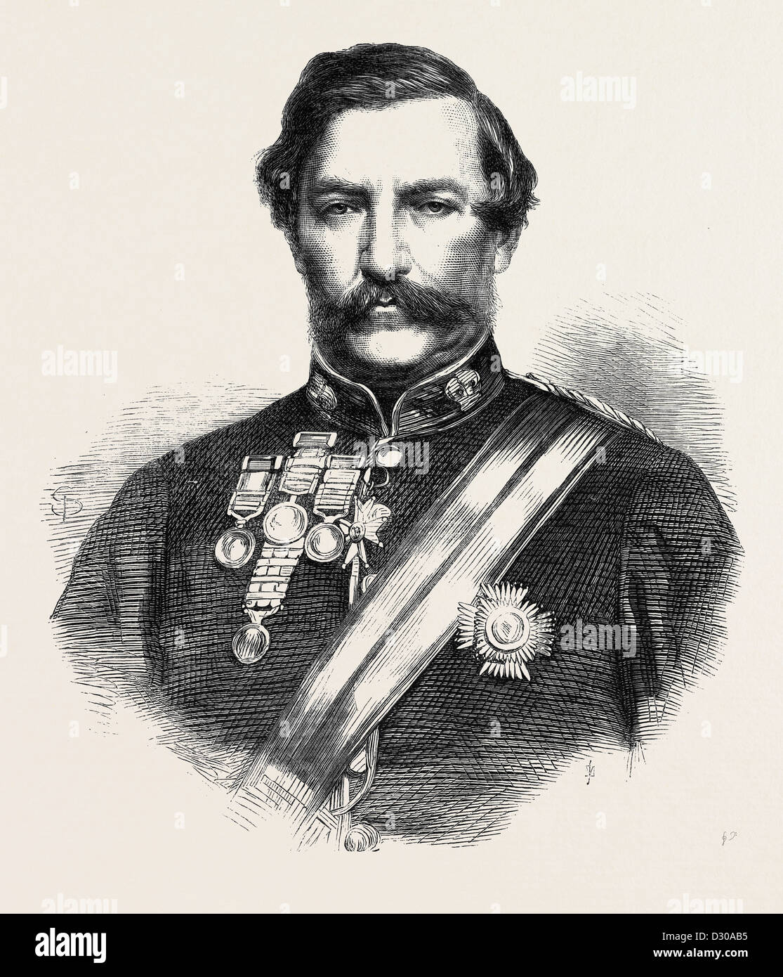 GENERAL SIR ROBERT NAPIER K.C.B. UND G.C.S.I KOMMANDEUR DER ABESSINIER EXPEDITION 1867 Stockfoto