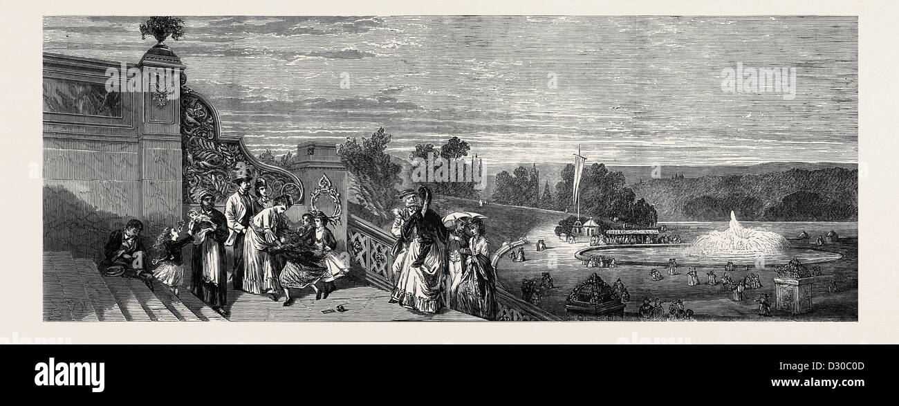 ANSICHT DES CENTRAL PARK, NEW YORK, 1872 Stockfoto