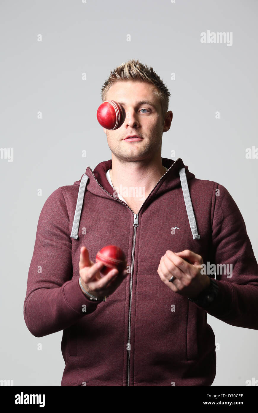 England und Sussex Cricketer Luke Wright. Stockfoto