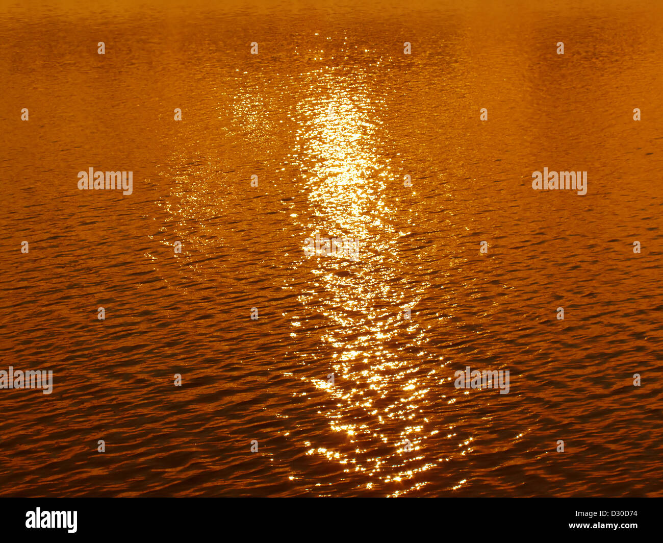 Schöner Sonnenuntergang Wasser Hintergrund Stockfoto