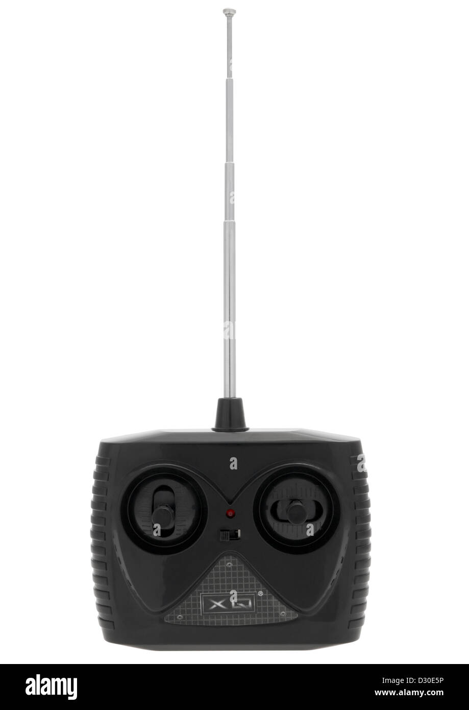 Funk-Controller-Einheit auf weißem Hintergrund Stockfoto