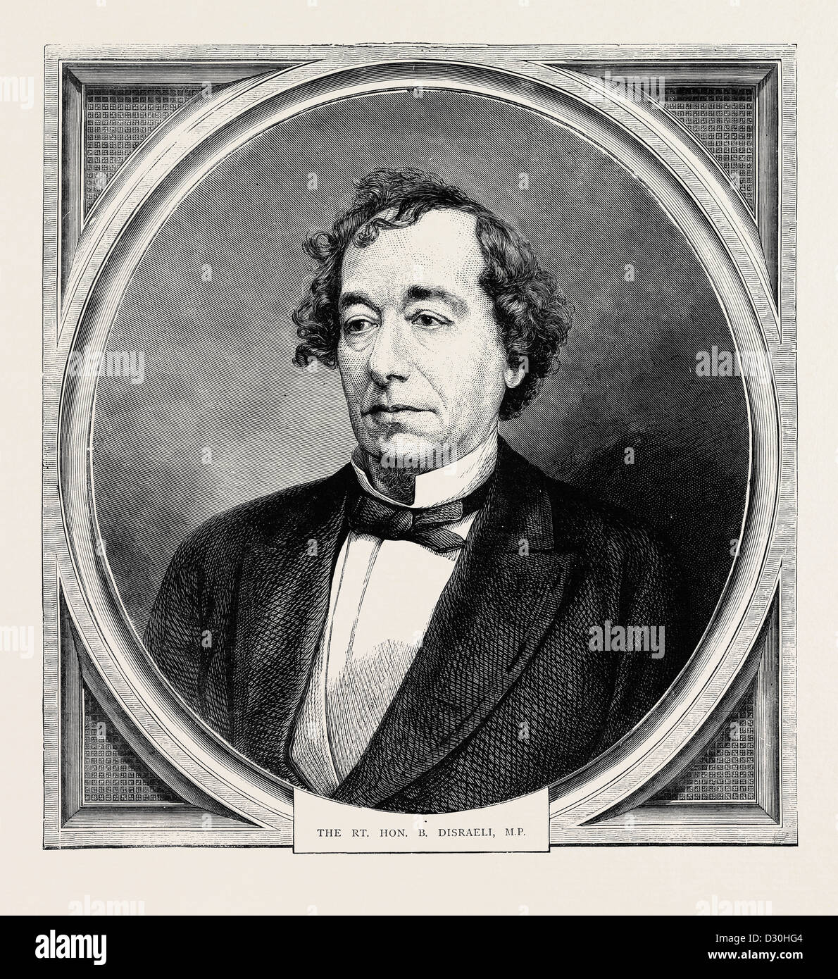 DIE RT HON. B. DISRAELI, M.P. Stockfoto