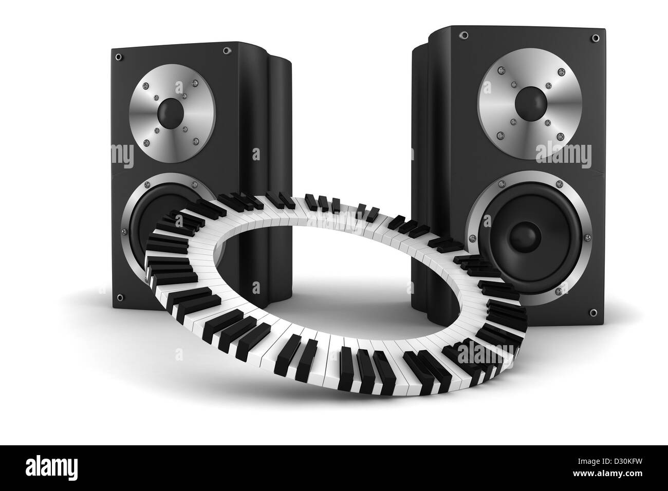 3D Musik party Stockfoto