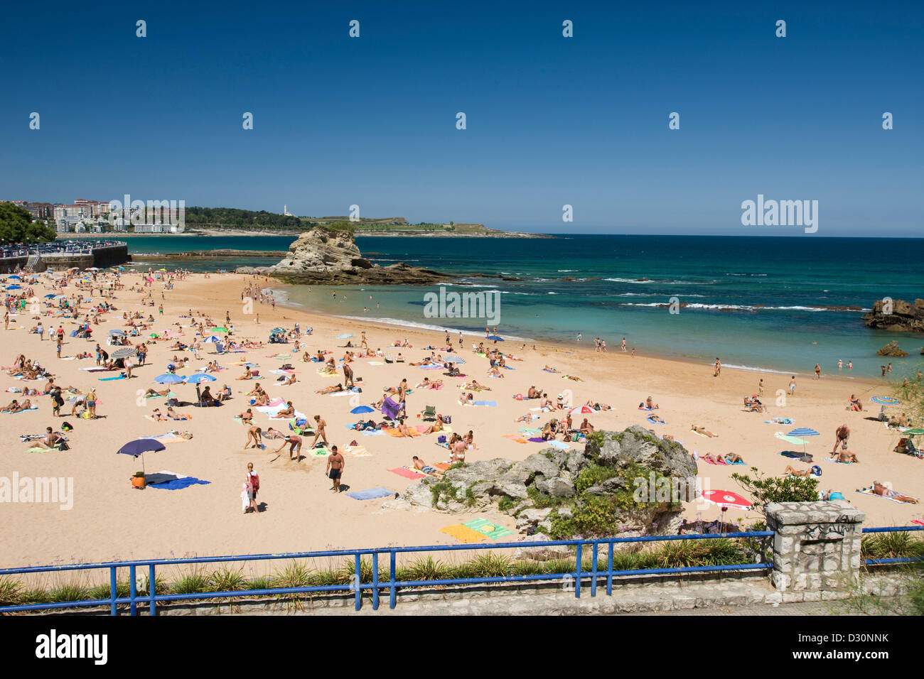 CAMILO STRAND VON EL SARDINERO SANTANDER KANTABRIEN SPANIEN Stockfoto