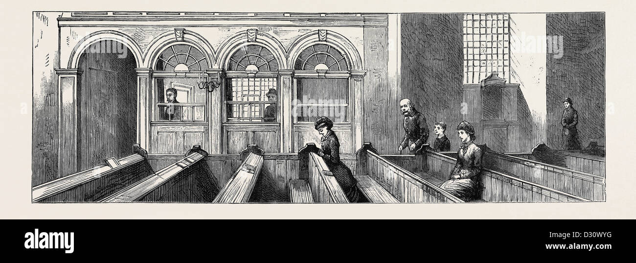 PRINZ LEOPOLD AT DIE HEIMAT DER BRAUT AFFIANCED, AROLSEN: DER KÖNIGLICHEN KIRCHENBANK IN AROLSEN KIRCHE Stockfoto