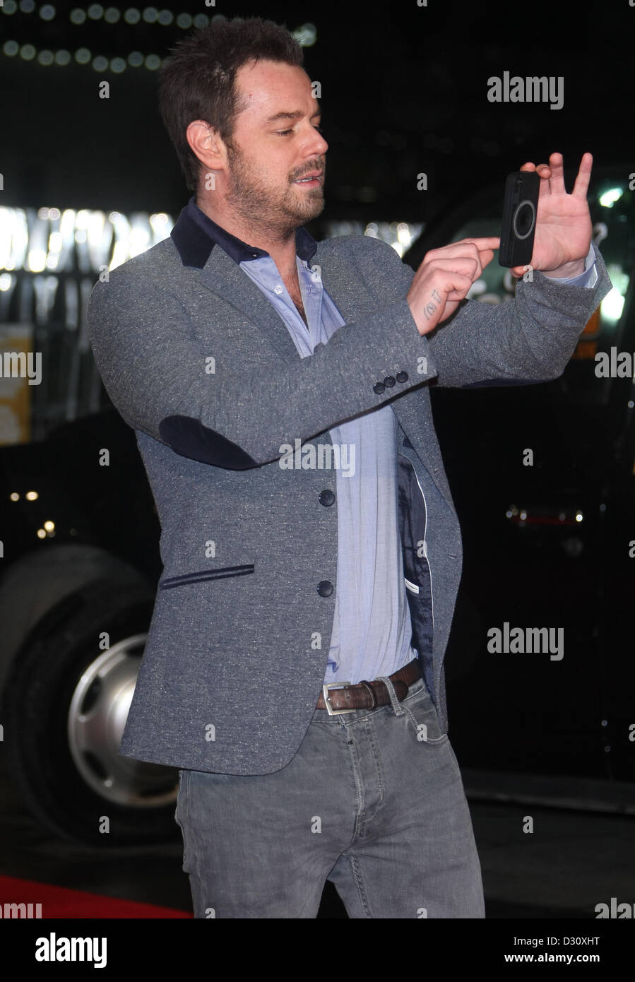 DANNY DYER LAUF FÜR DEINE FRAU. FILM PREMIERE LONDON ENGLAND UK 5. Februar 2013 Stockfoto