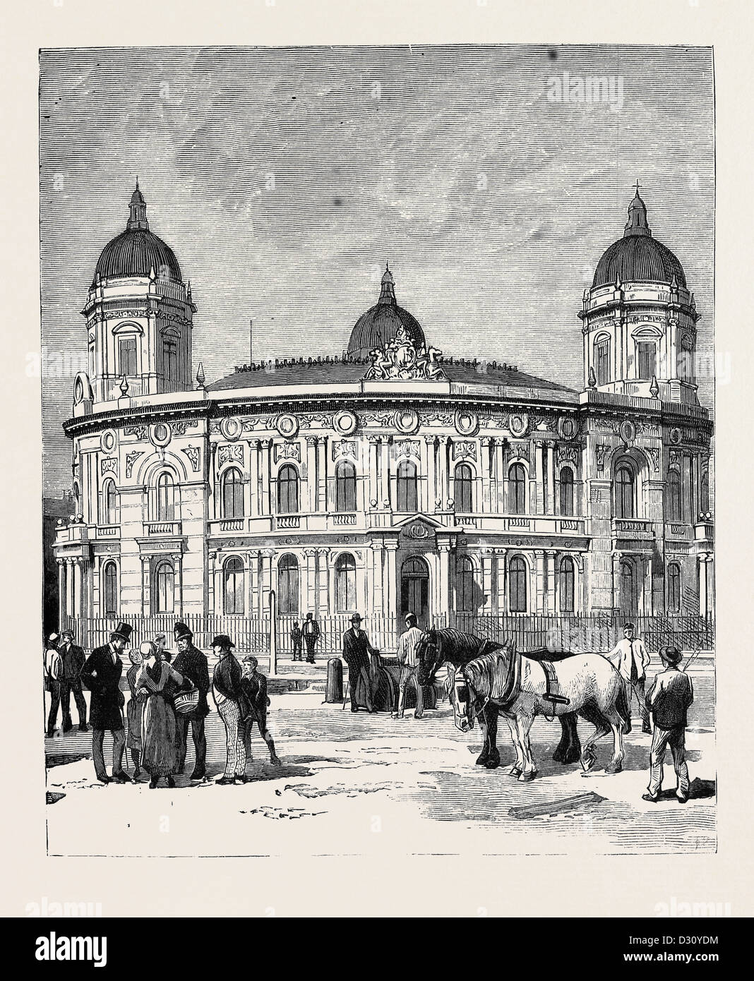 RUMPF: DAS DOCK-BÜROS Stockfoto