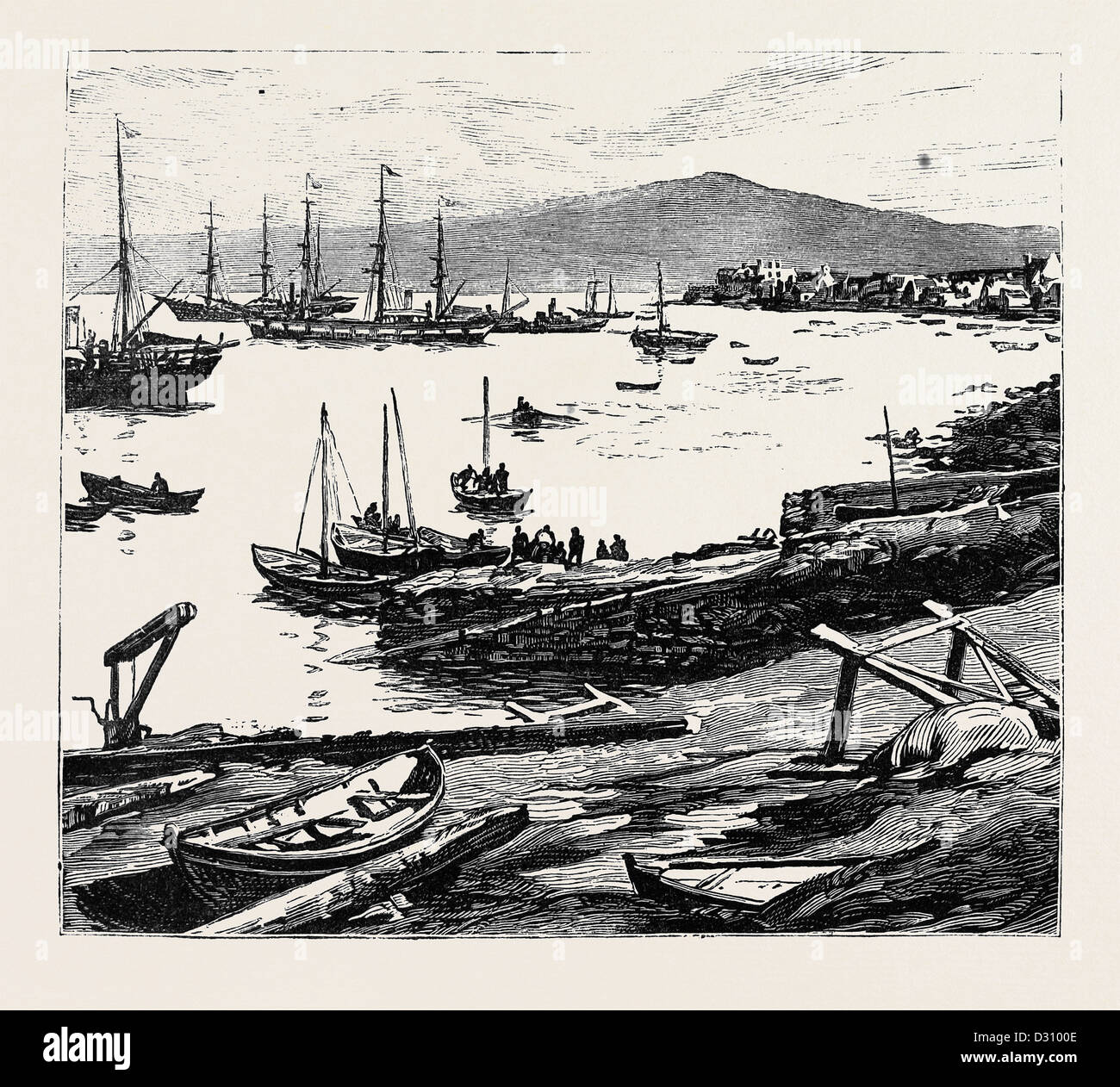 DER HERZOG VON EDINBURGH AUF DEN SHETLAND-INSELN: LERWICK HARBOUR Stockfoto