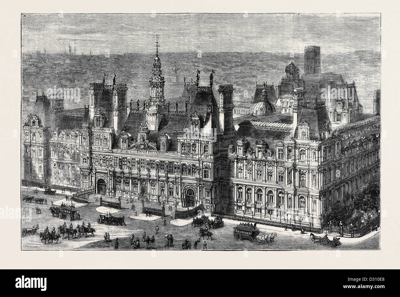 DAS NEUE HOTEL DE VILLE, PARIS Stockfoto