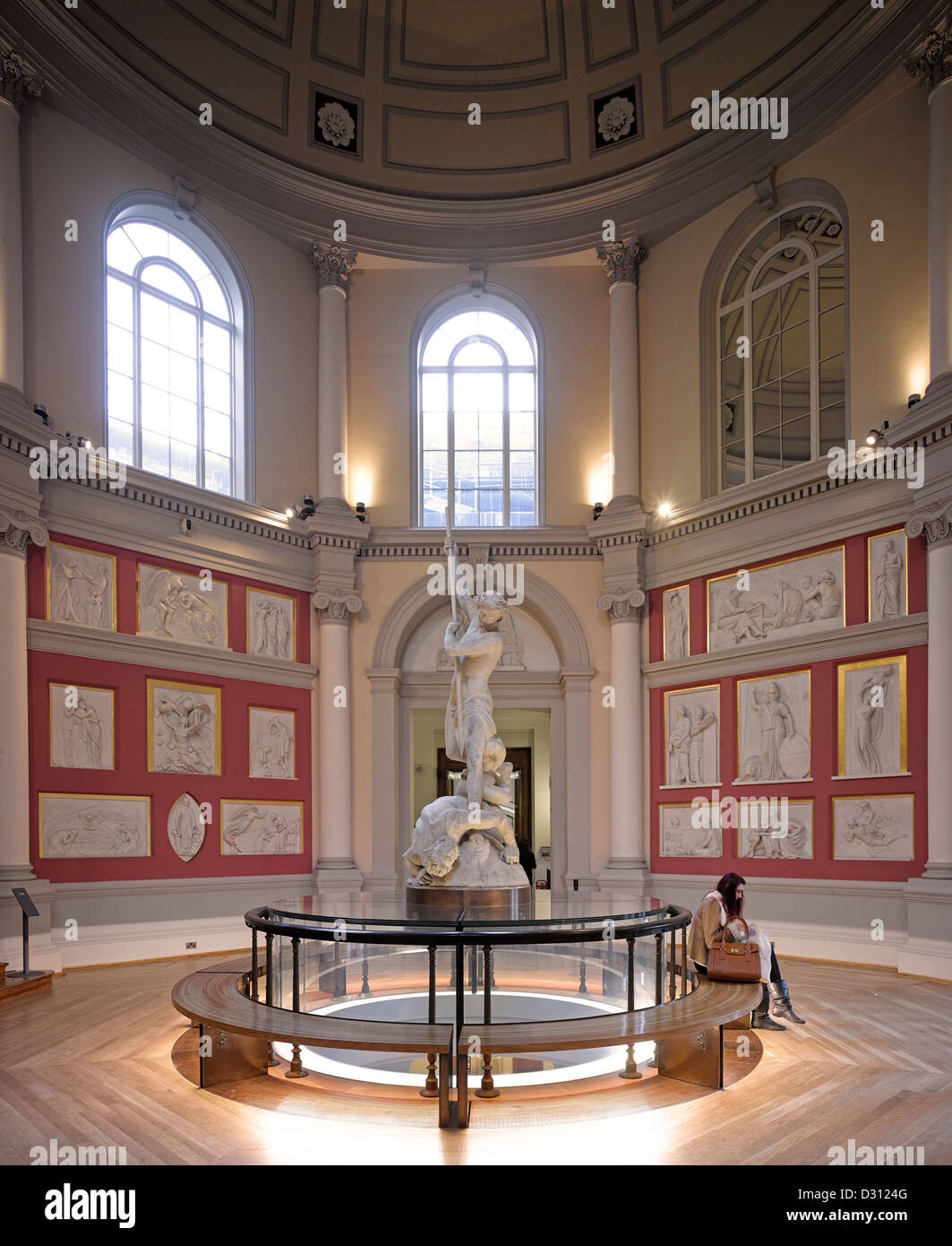 UCL Wilkins Gebäude Octagon und Flaxman Galleries, London, Vereinigtes Königreich. Architekt: Burwell Deakins Architekten, 2012. Stockfoto