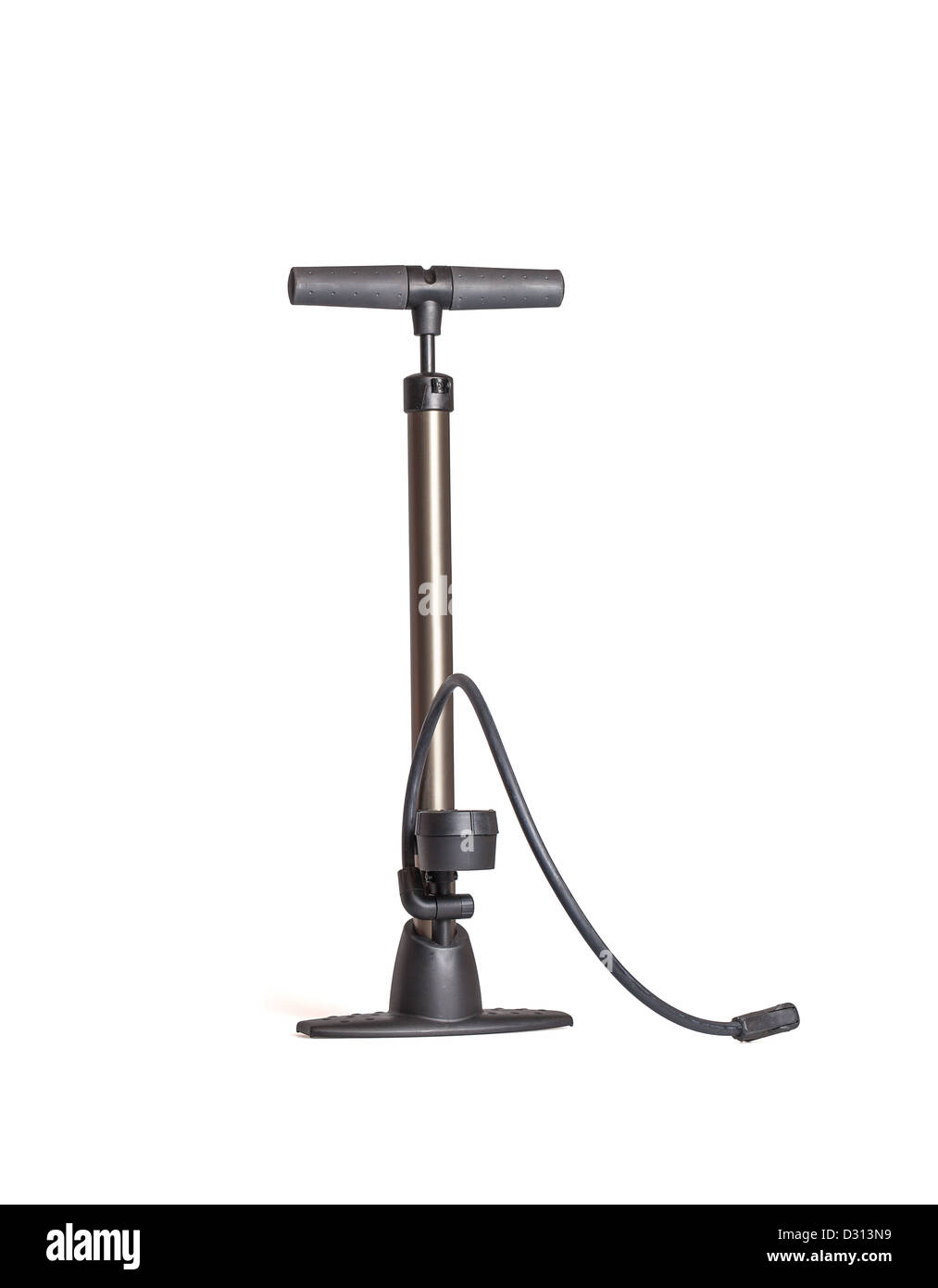 Großen Handpumpe isoliert auf weißem Hintergrund Stockfoto