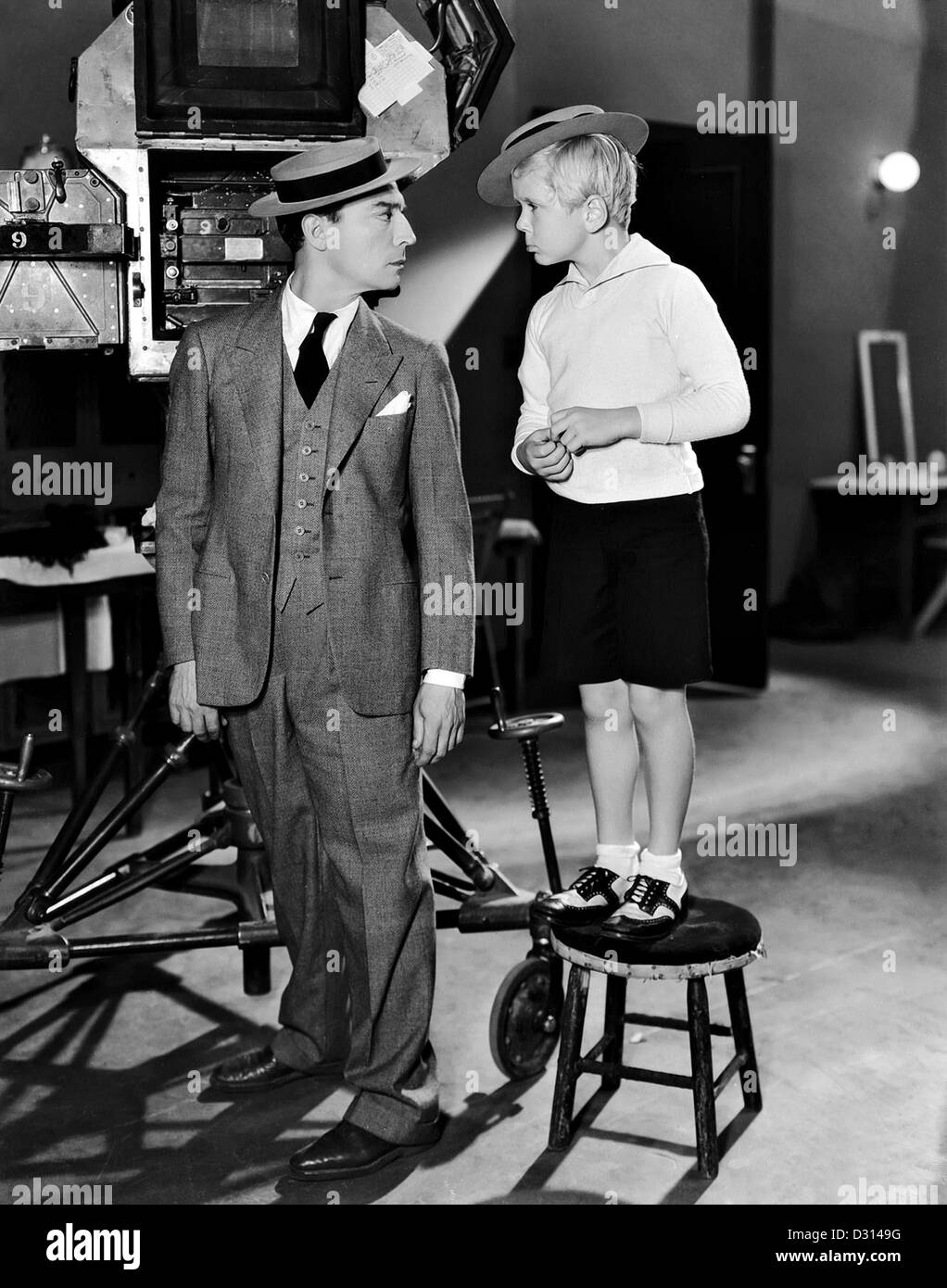 Buster Keaton, Jackie Cooper Stockfoto