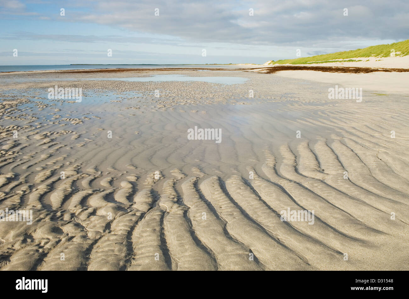 Bucht von Newark, Sanday, Orkneyinseln, Schottland. Stockfoto