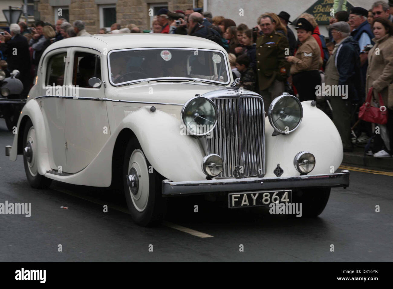 Klassische Autos und Lastkraftwagen Stockfoto