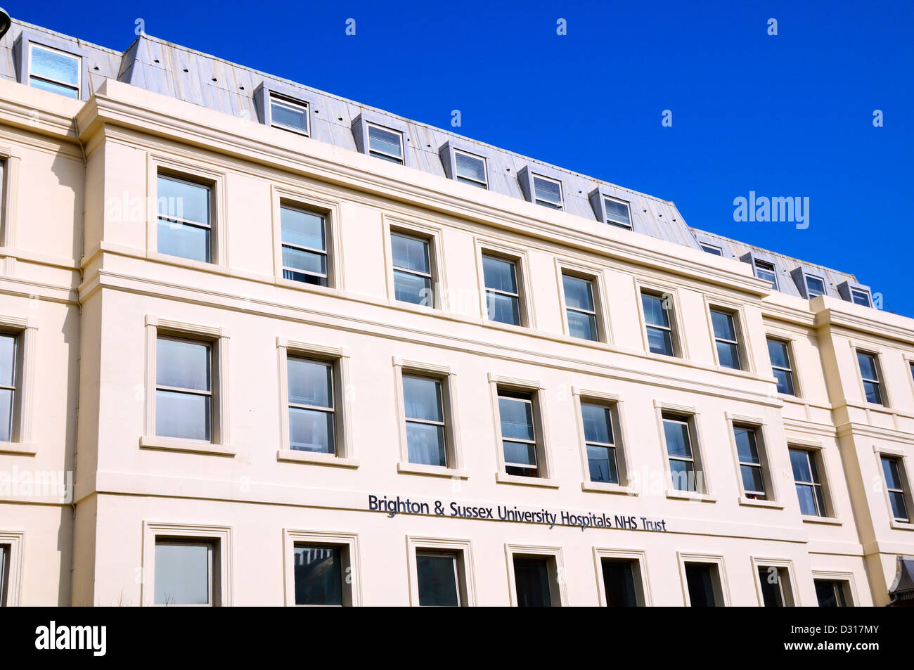 Brighton & Sussex University Hospitals NHS Trust, Kemp Town, Brighton, East Sussex, England, UK Stockfoto