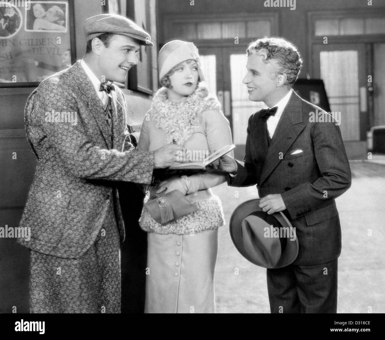 William Haines, Marion Davies, Charles Chaplin Stockfoto
