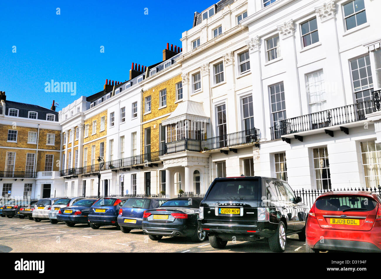 Sussex Square, Kemp Town, Brighton, East Sussex, UK Stockfoto