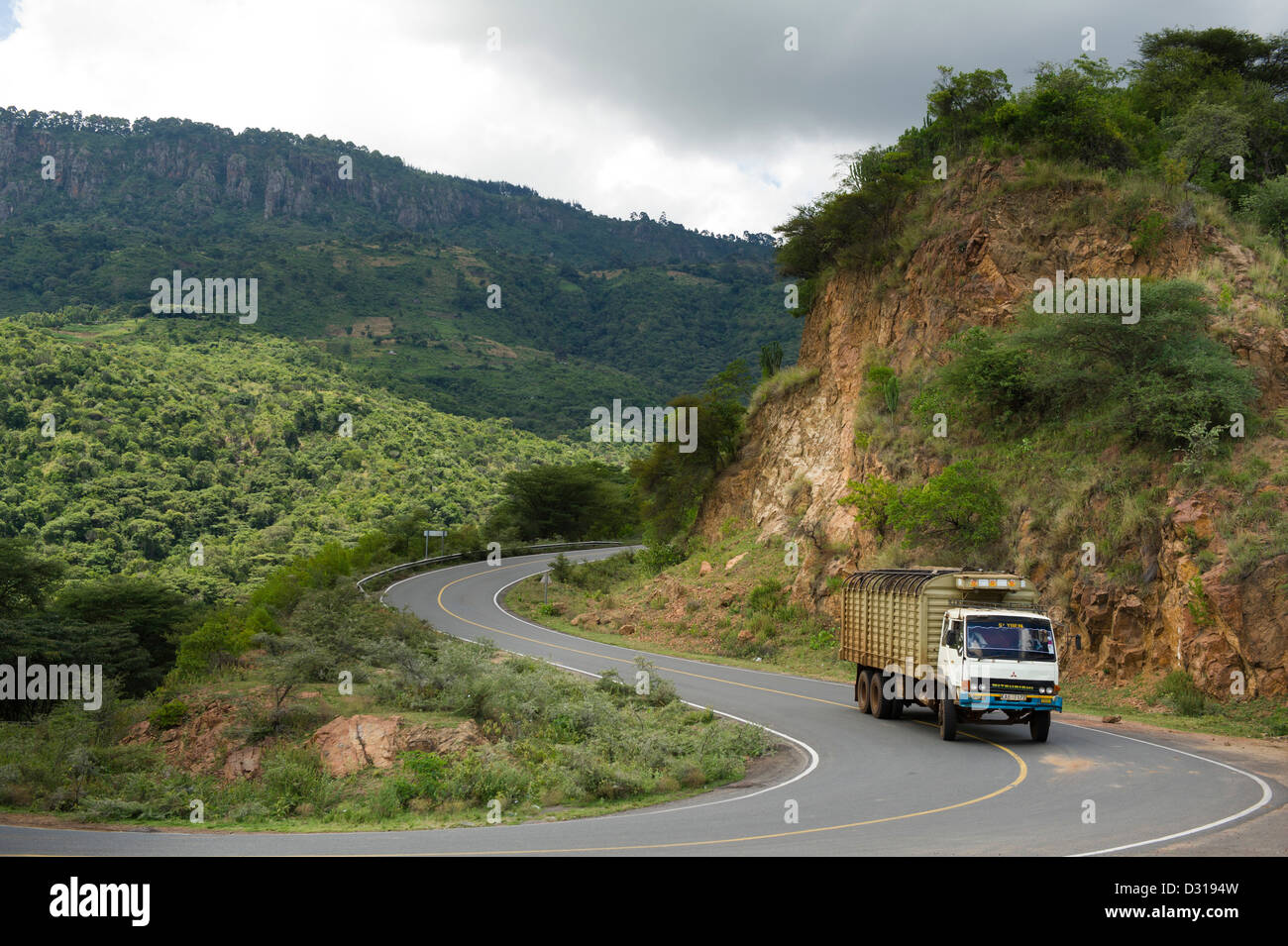 Bergpass, Kerio Valley, Kenia Stockfoto