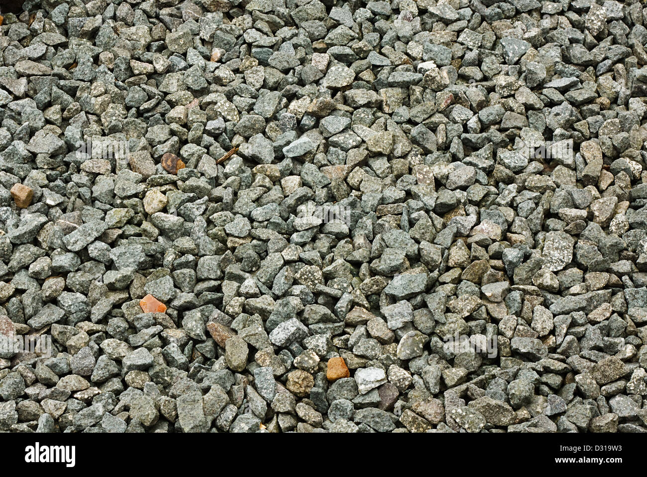 Granit Stein dekorative Splitt oder Aggregate verwendet auf Einfahrten und Gehwege Stockfoto