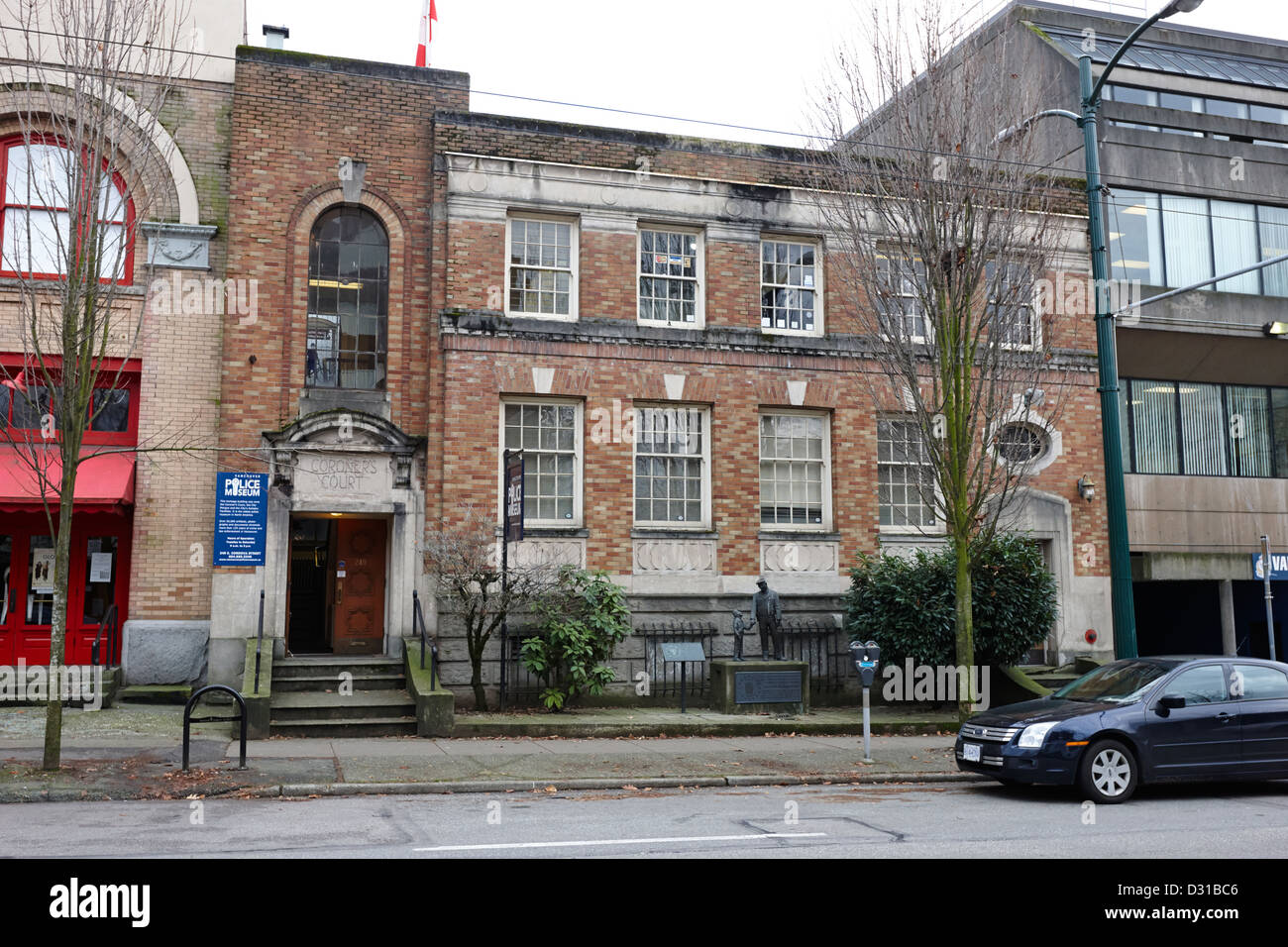 Vancouver Polizei Museum 240 Cordova street in der ehemaligen Leichenbeschauer court Gebäude BC Kanada Stockfoto