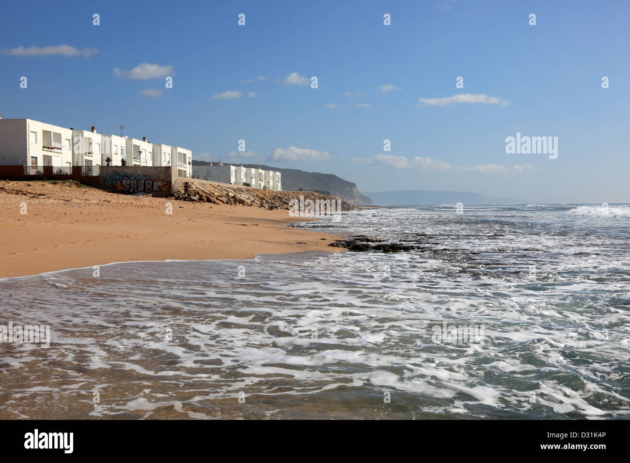 Atlantik-Strand in El Palmar, Costa De La Luz, Andalusien Spanien Stockfoto