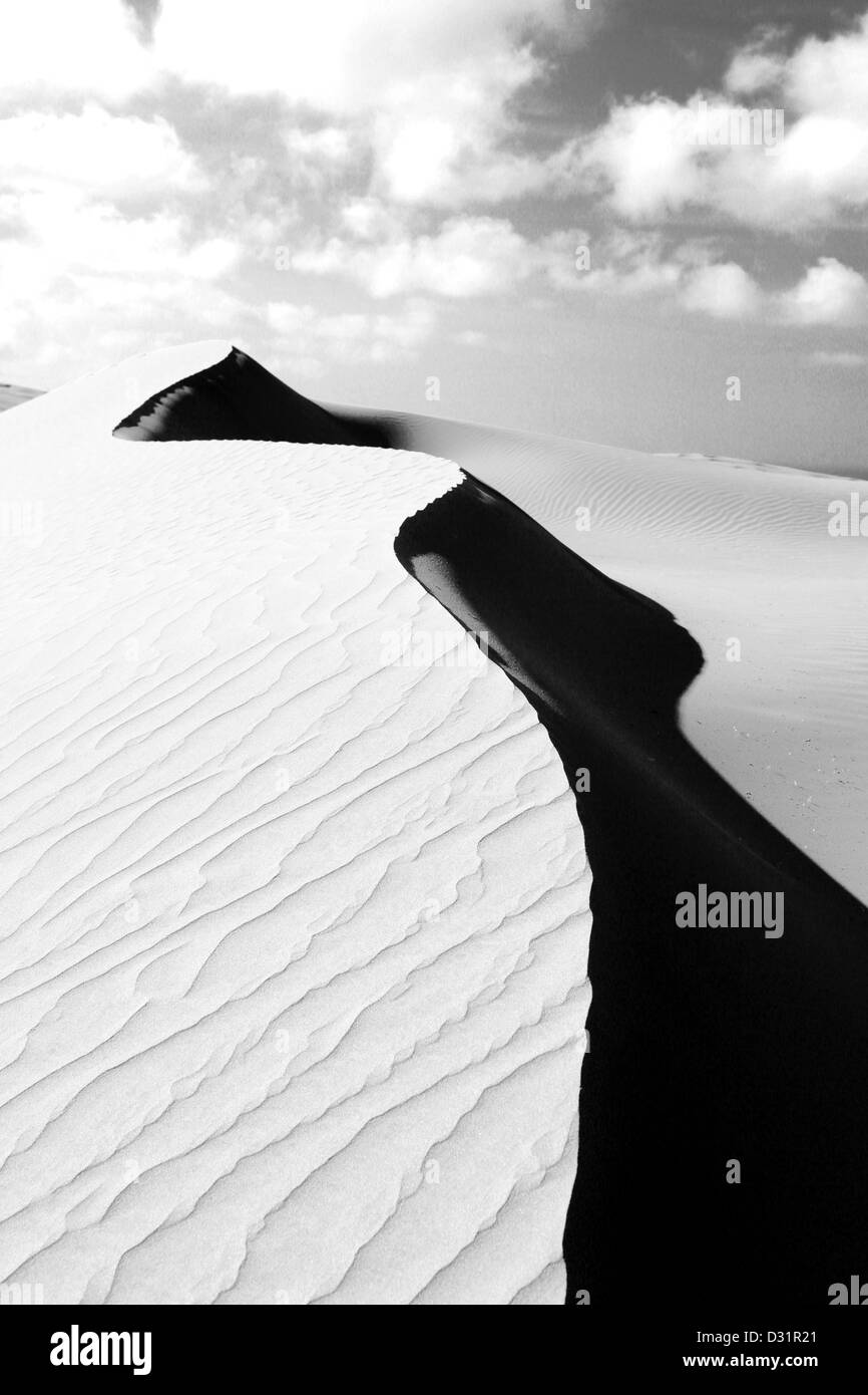 Te Paki riesigen Sanddünen in der Nähe von Cape Reinga im hohen Norden Stockfoto