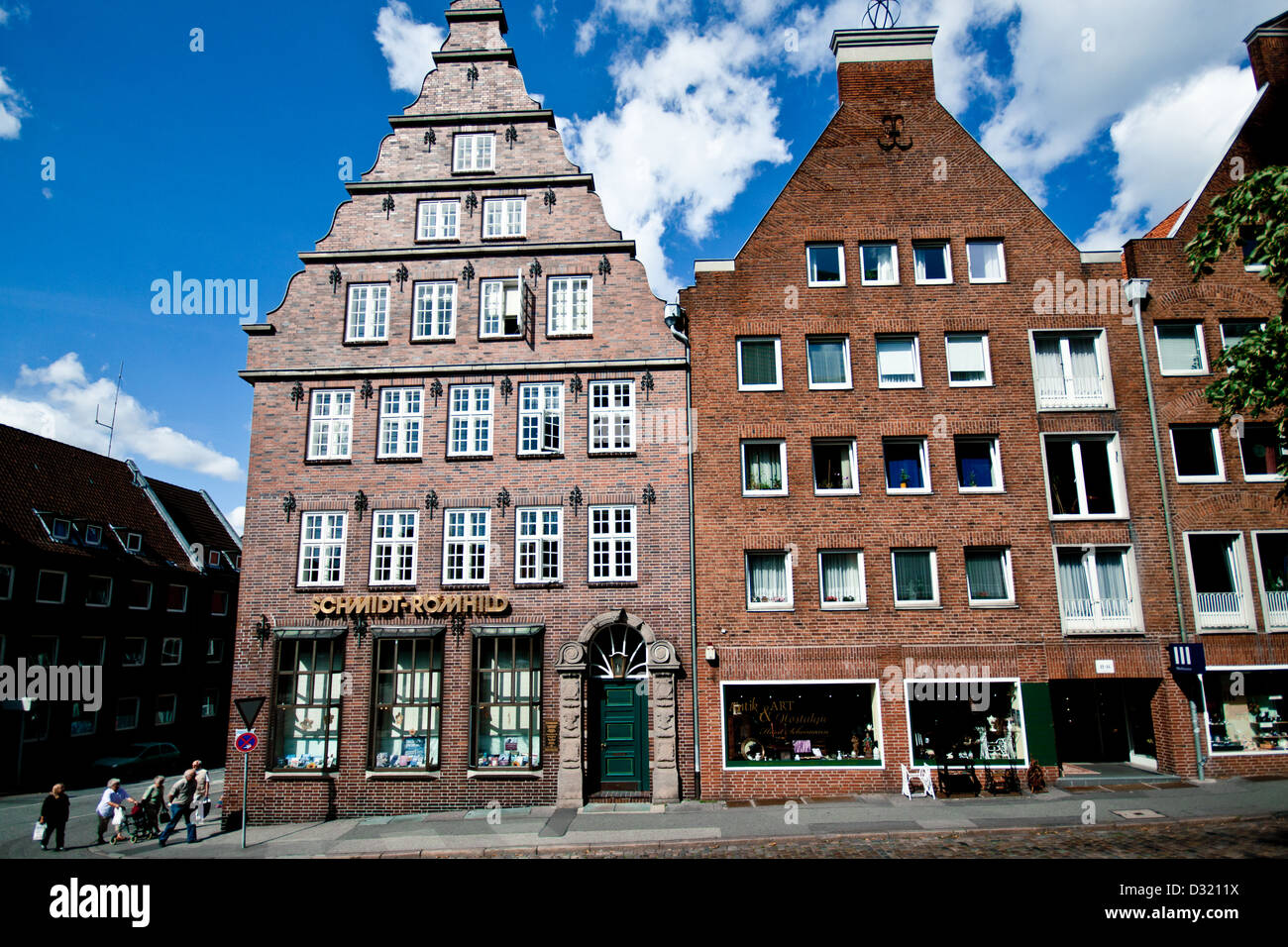 Hanseatische Ziegel Gebilde, Lübeck, Deutschland Stockfoto