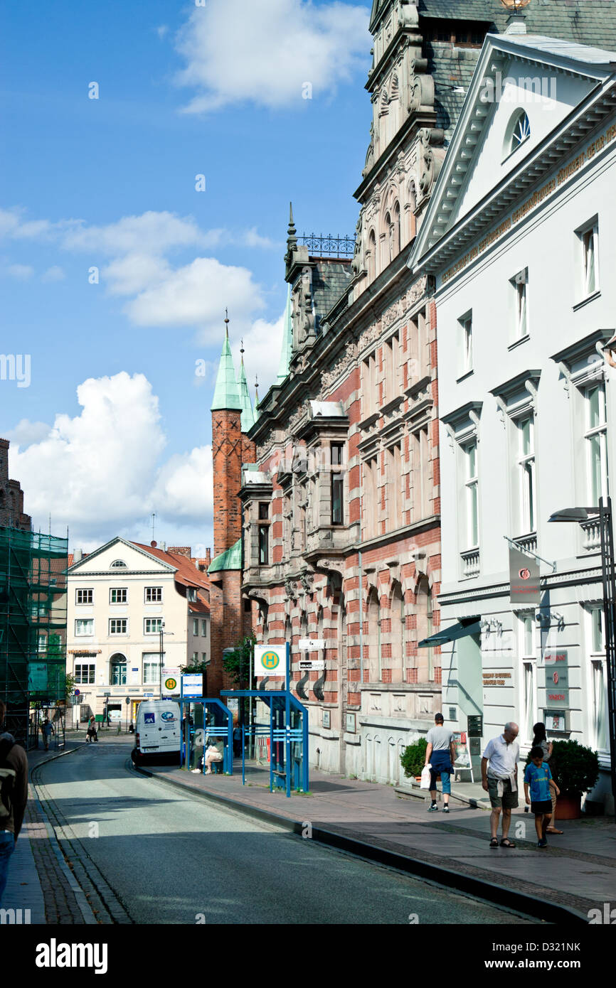 City Center Lübeck Deutschland Stockfoto