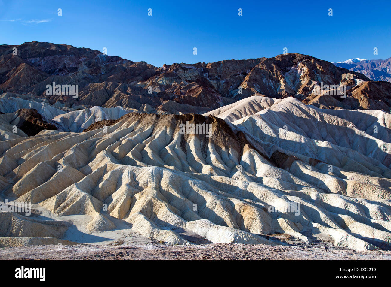Death Valley Nationalpark, Kalifornien - Zabriskie Point. Stockfoto