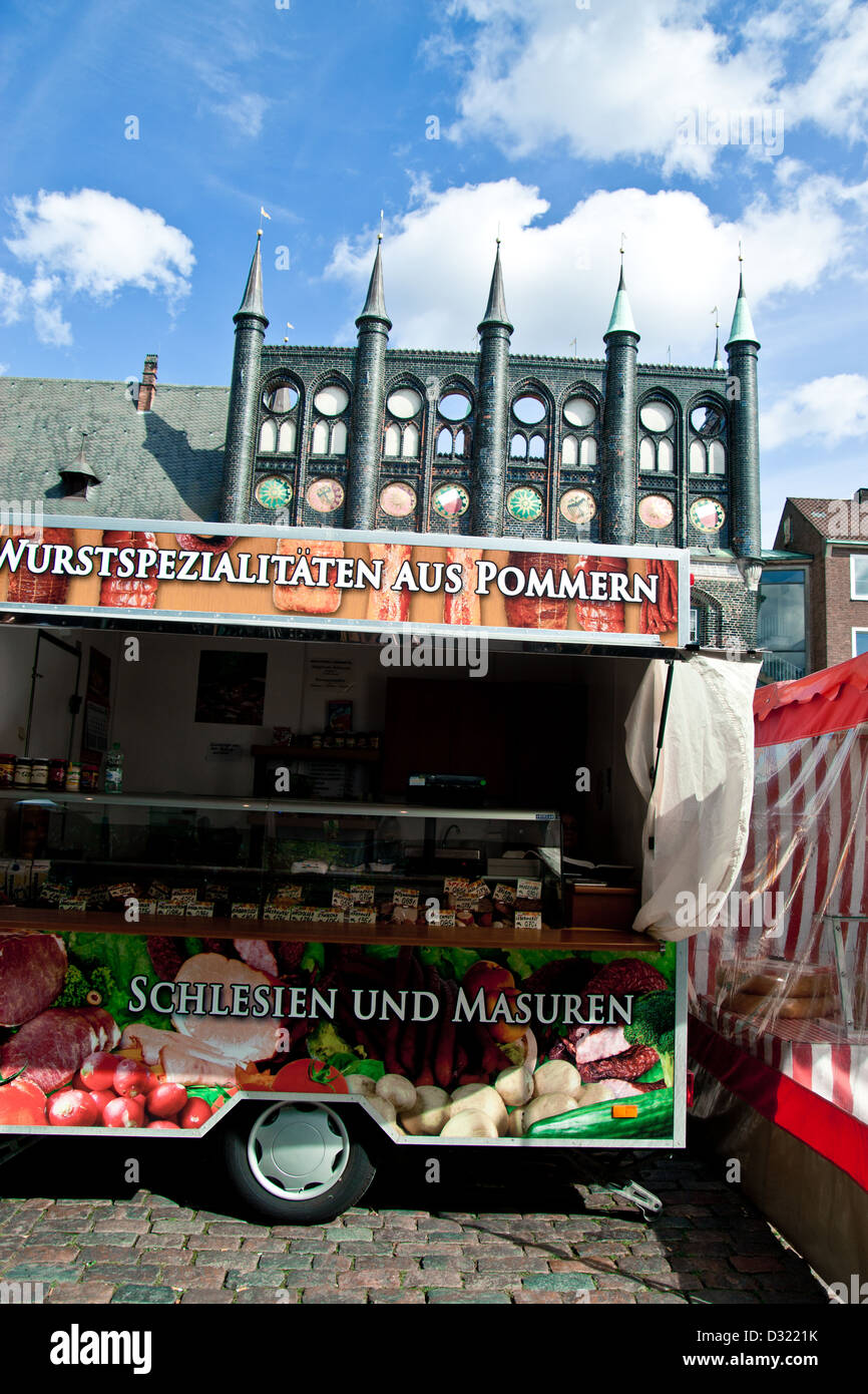 Markt im Rathaus, Lübeck Deutschland Stockfoto
