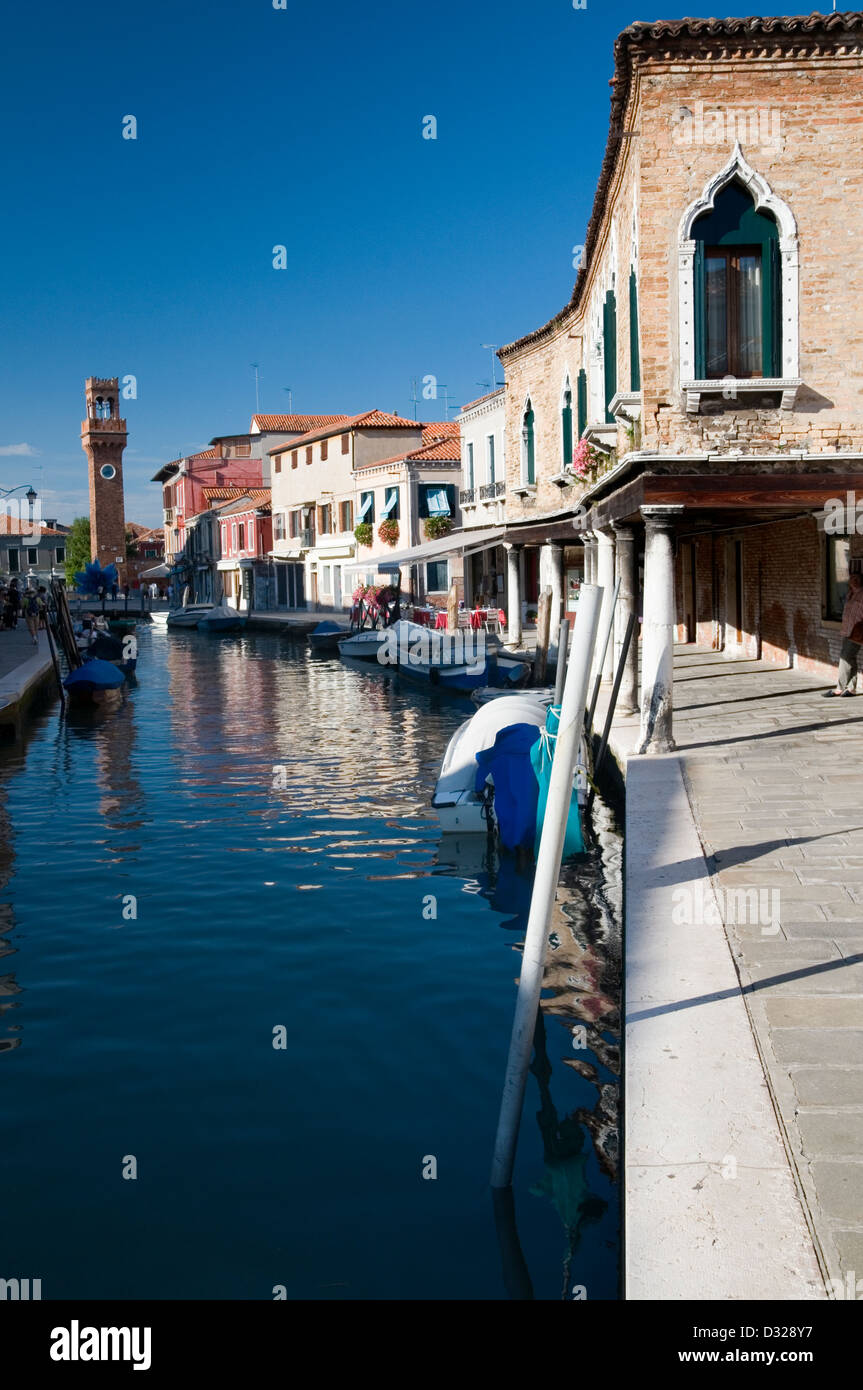 Fondamenta Daniele Manin und Rio Dei Vetrai, Murano, Venedig, Italien. Stockfoto