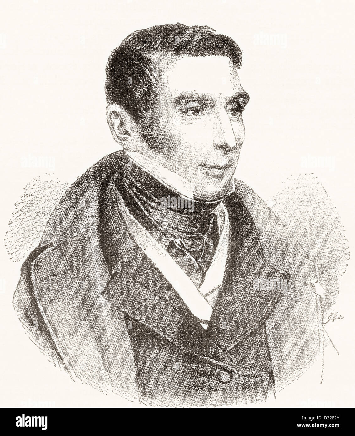 Augustin Eugène Scribe, 1791 –1861. Französischer Dramatiker und Librettist. Stockfoto