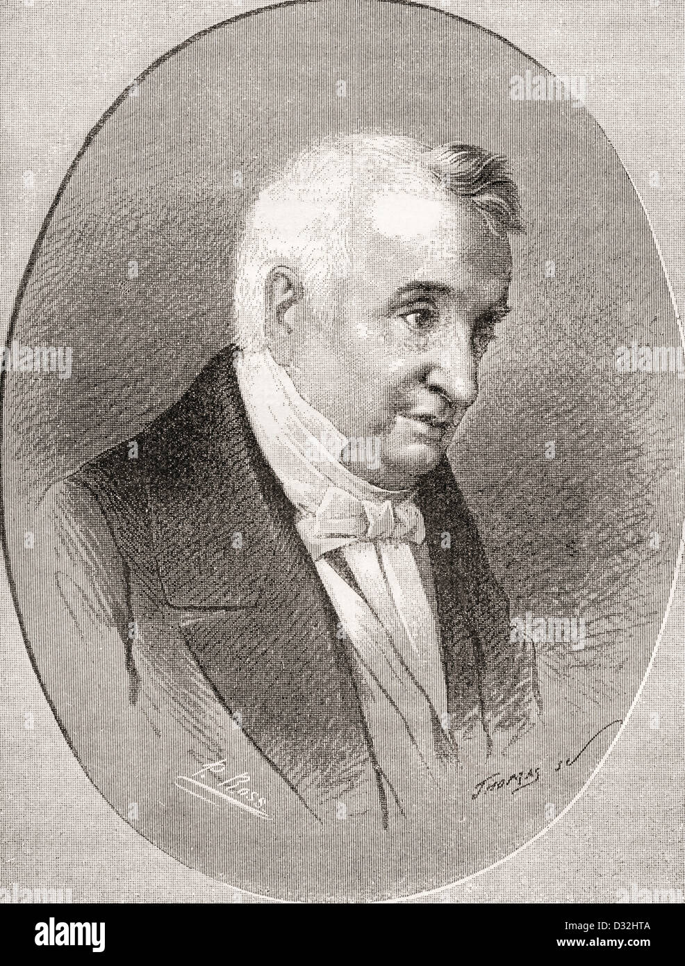 Manuel José Quintana y Lorenzo, 1772-1857. Spanischer Dichter und Literat. Stockfoto
