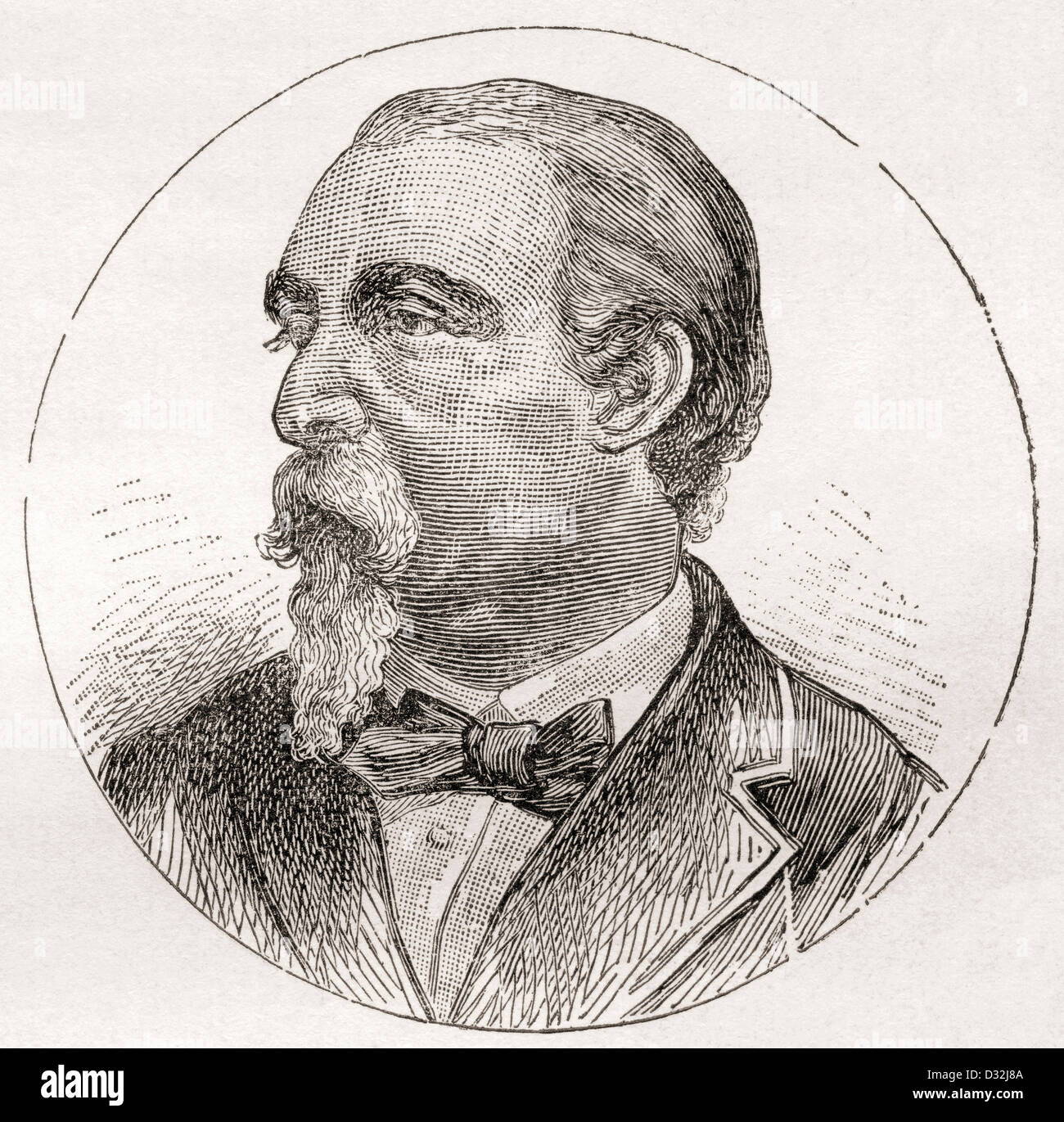 José Zorrilla y Moral, 1817 –1893. Spanisch-romantische Dichter und Dramatiker. Stockfoto