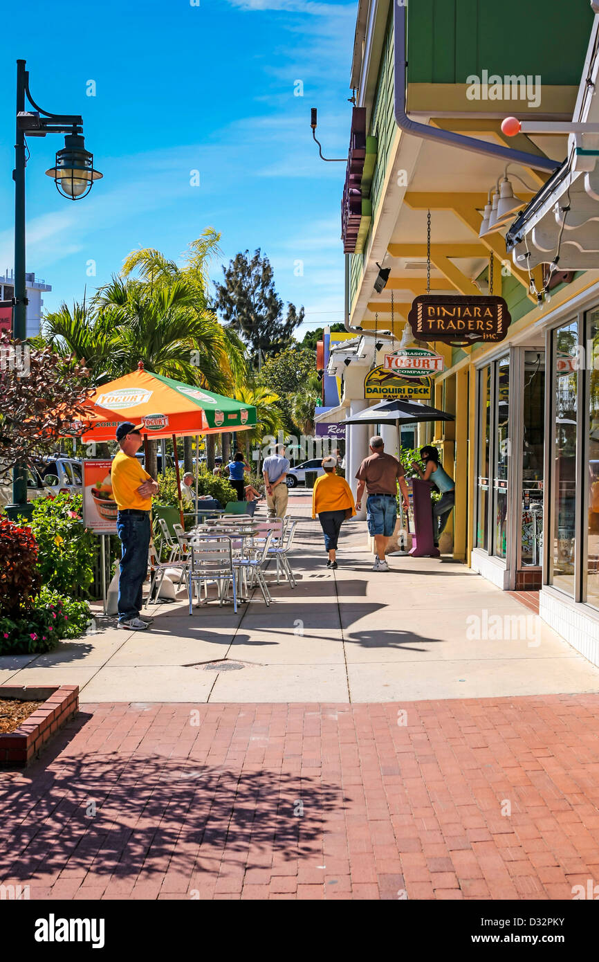 St. Armands Circle in Sarasota Florida Stockfoto