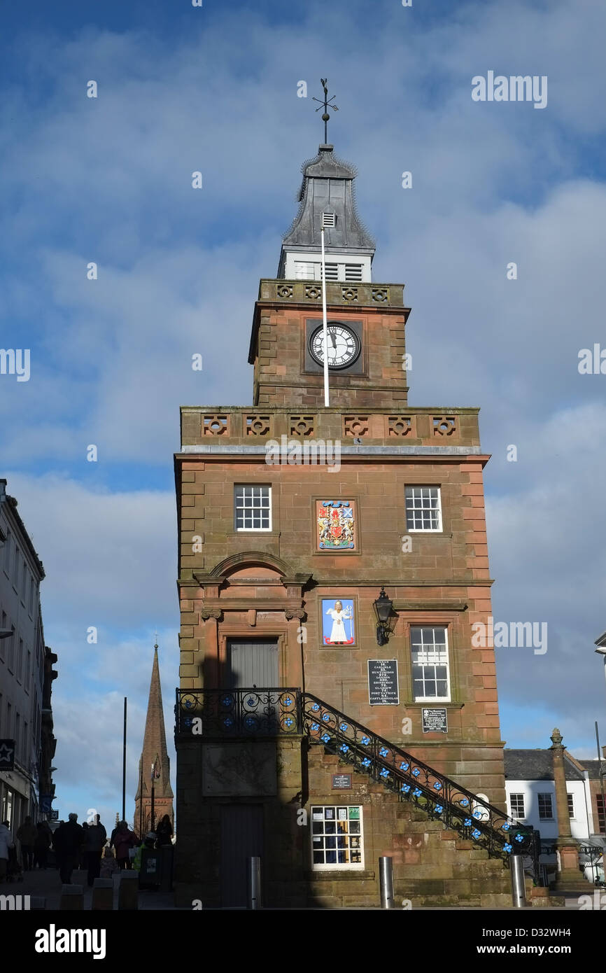 Midsteeple, Dumfries Stadtzentrum, Dumfries und Galloway, SW Schottland Stockfoto