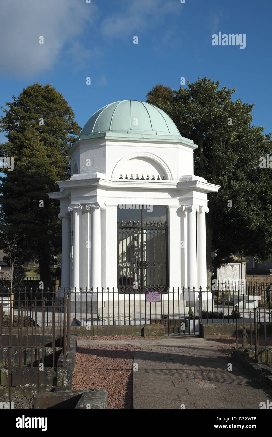 Robert Burns SW Mausoleum, Dumfries, Schottland, Großbritannien Stockfoto