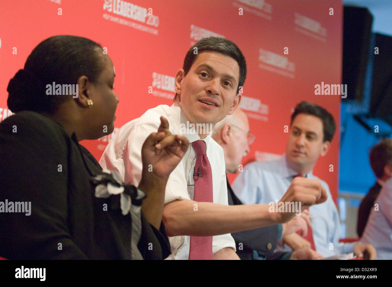 David Miliband in der Labour Party Leadership bedrängt im Millennium Stadium in Cardiff heute. Stockfoto