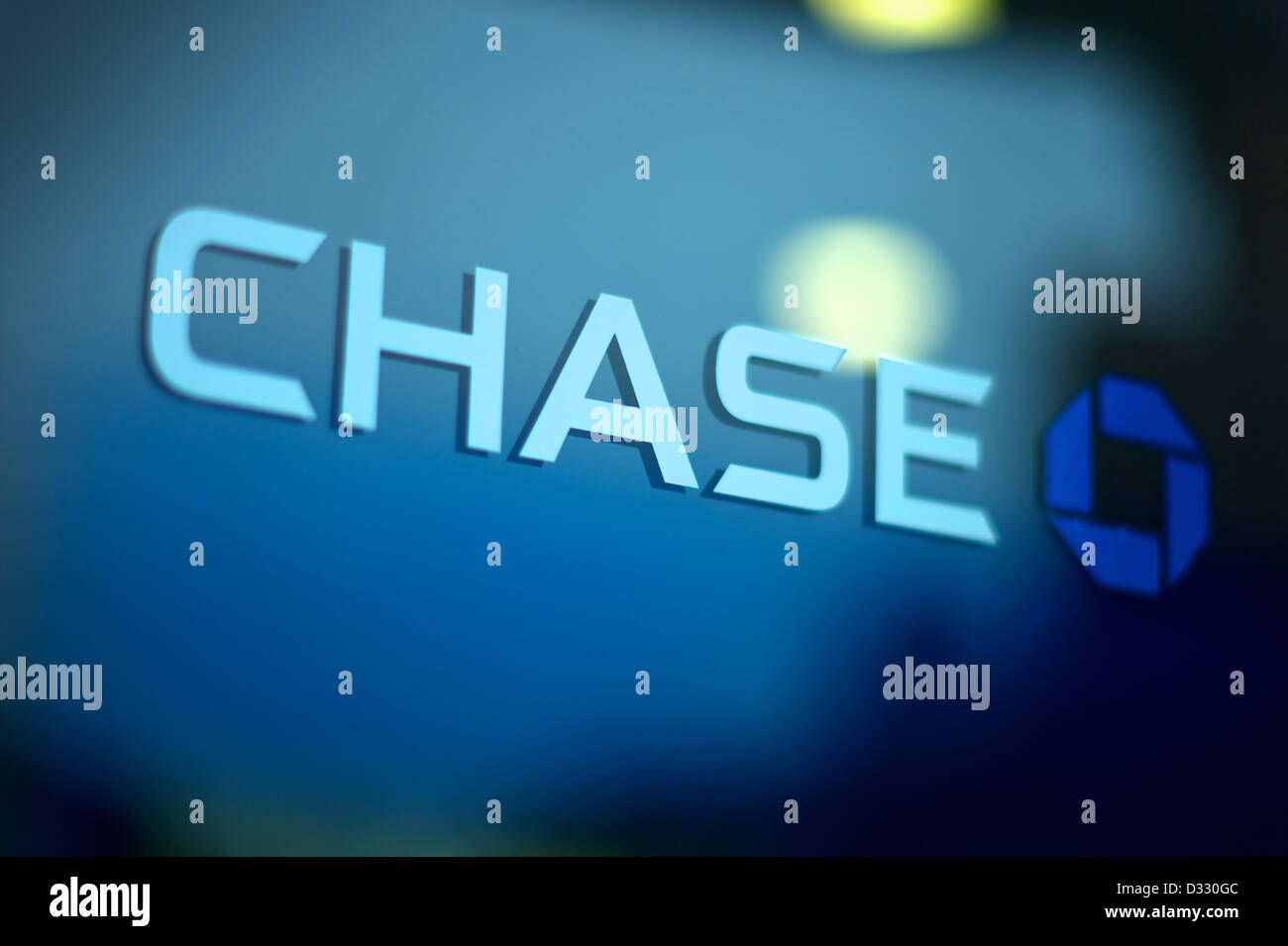 Nahaufnahme von CHASE Bank logo Stockfoto