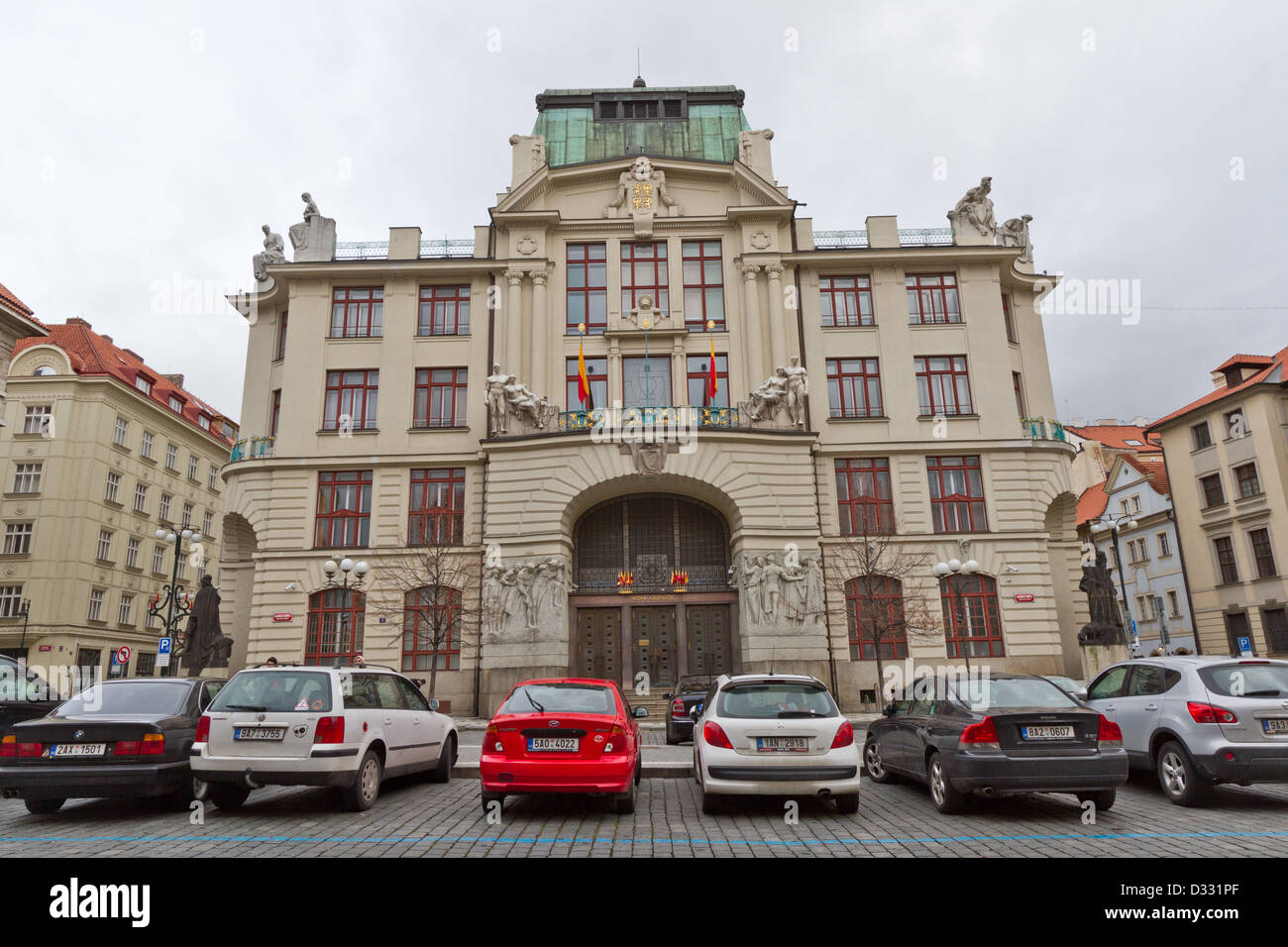 Nova Radnice - neues Rathaus in Prag Stockfoto