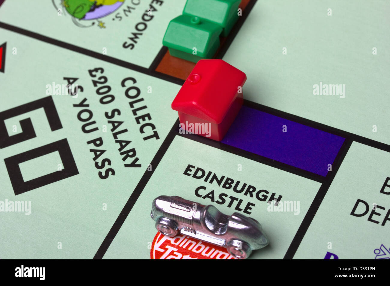 Monopoly-Spiel, Edinburgh Edition Stockfoto