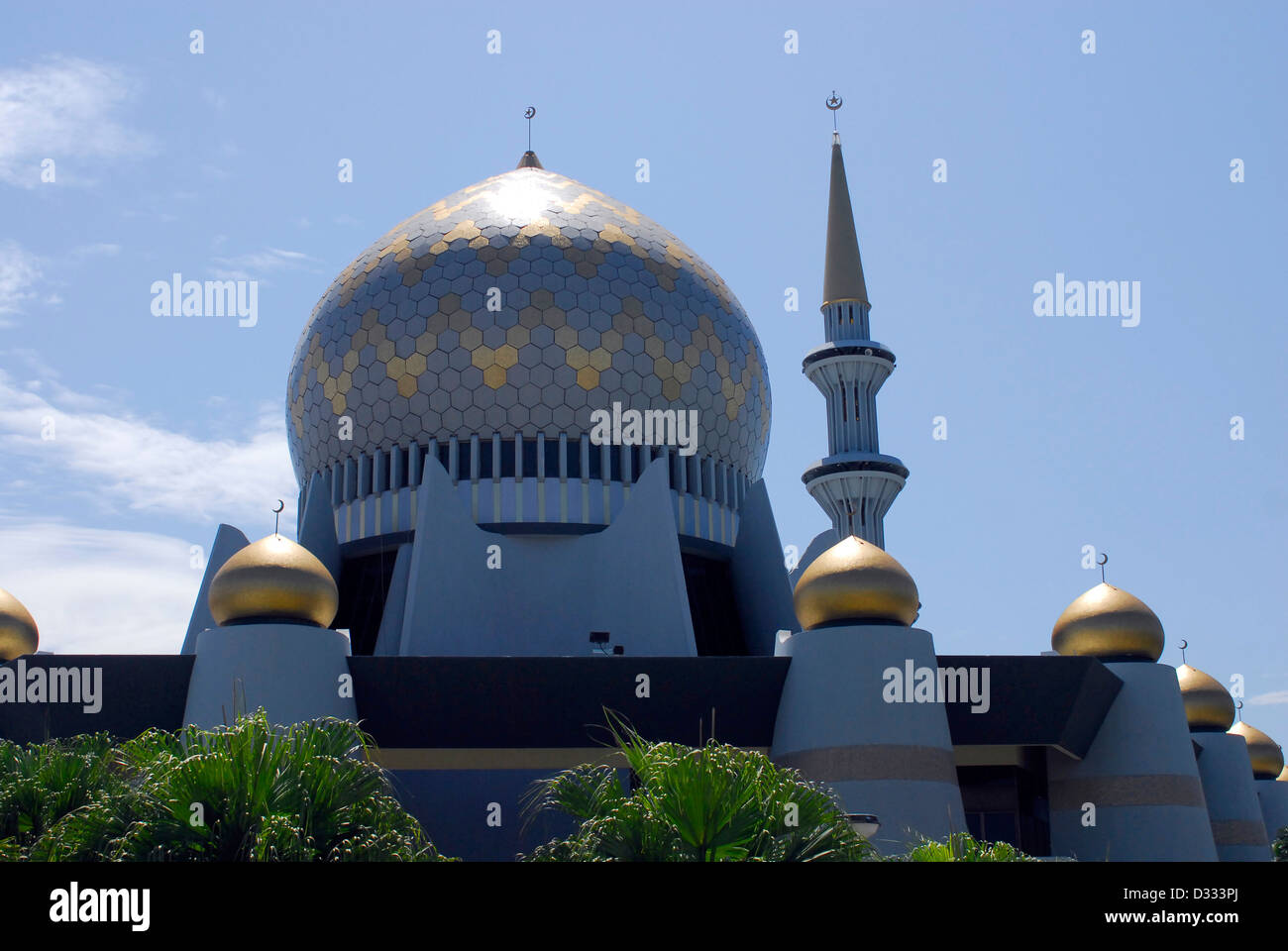 Sabah State Moschee in Kota Kinabalu, Malaysia Stockfoto