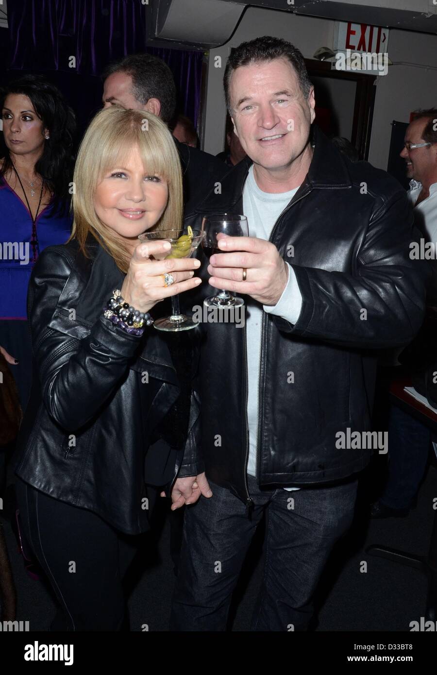 Pia Zadora und Michael Jeffries in der Metropolregion, Metropolitan Zimmer, New York, NY, USA. 7. Februar 2013. Foto von: Derek Sturm/Everett Collection/Alamy live-Nachrichten. Stockfoto