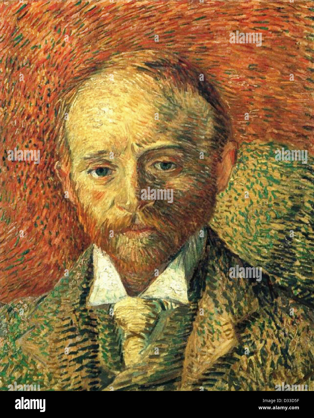 Vincent Van Gogh: Porträt von Alexander Reid. 1887 Öl auf Leinwand. Kunstgalerie und Museum, Kelvingrove, Glasgow, Schottland. Stockfoto