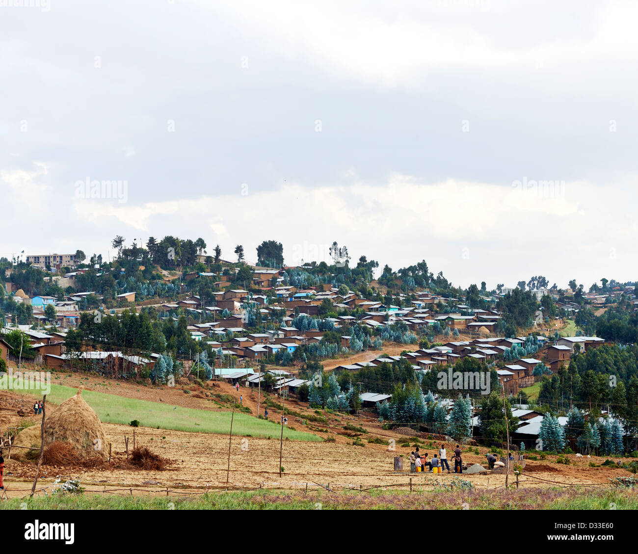 Das Stadtbild von Bahir Dar, eine Stadt in Nord-West-Äthiopien und die Hauptstadt der Amhara Region Stockfoto