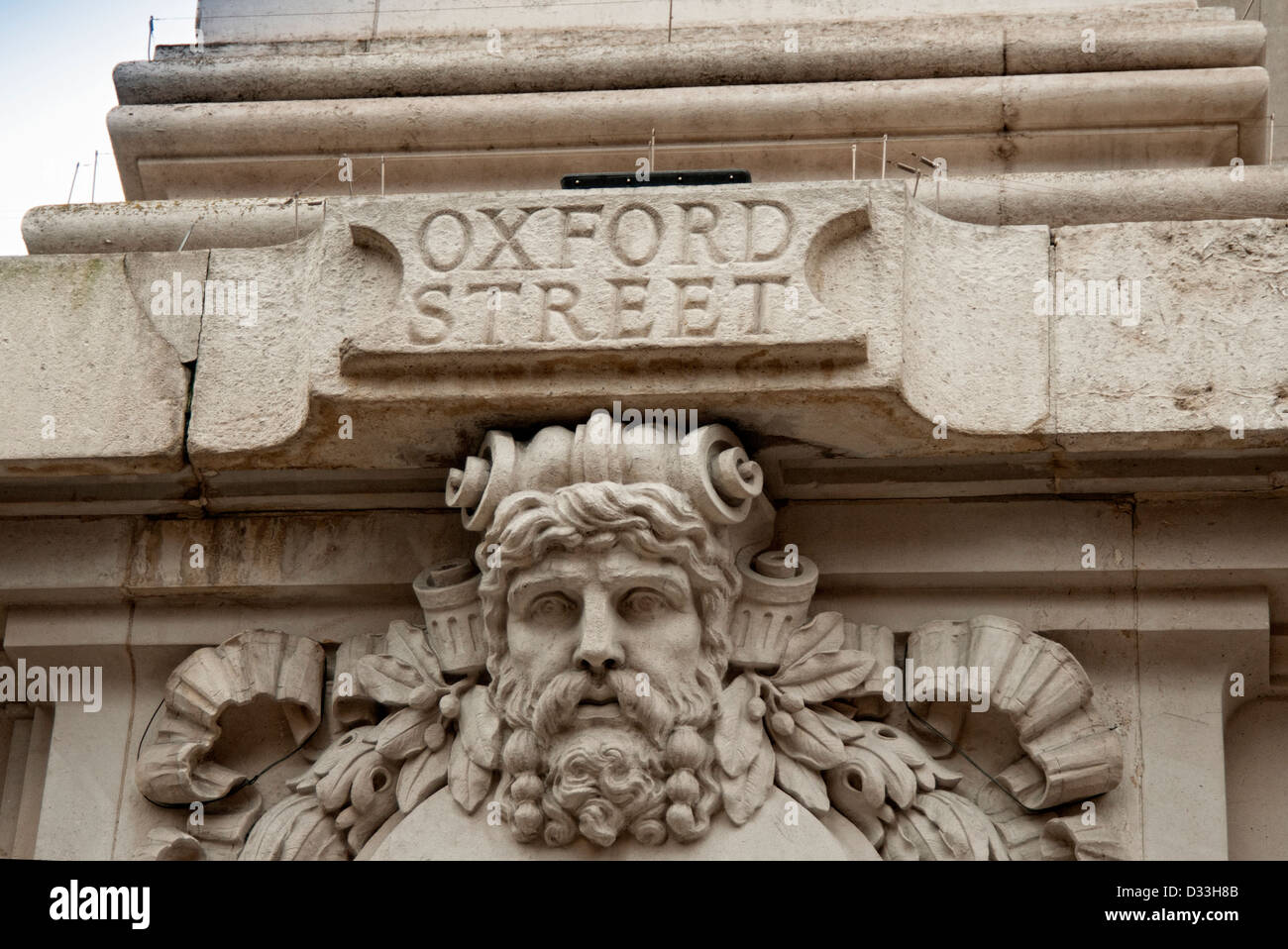 geschnitzte Oxford Straße, Zeichen Stockfoto
