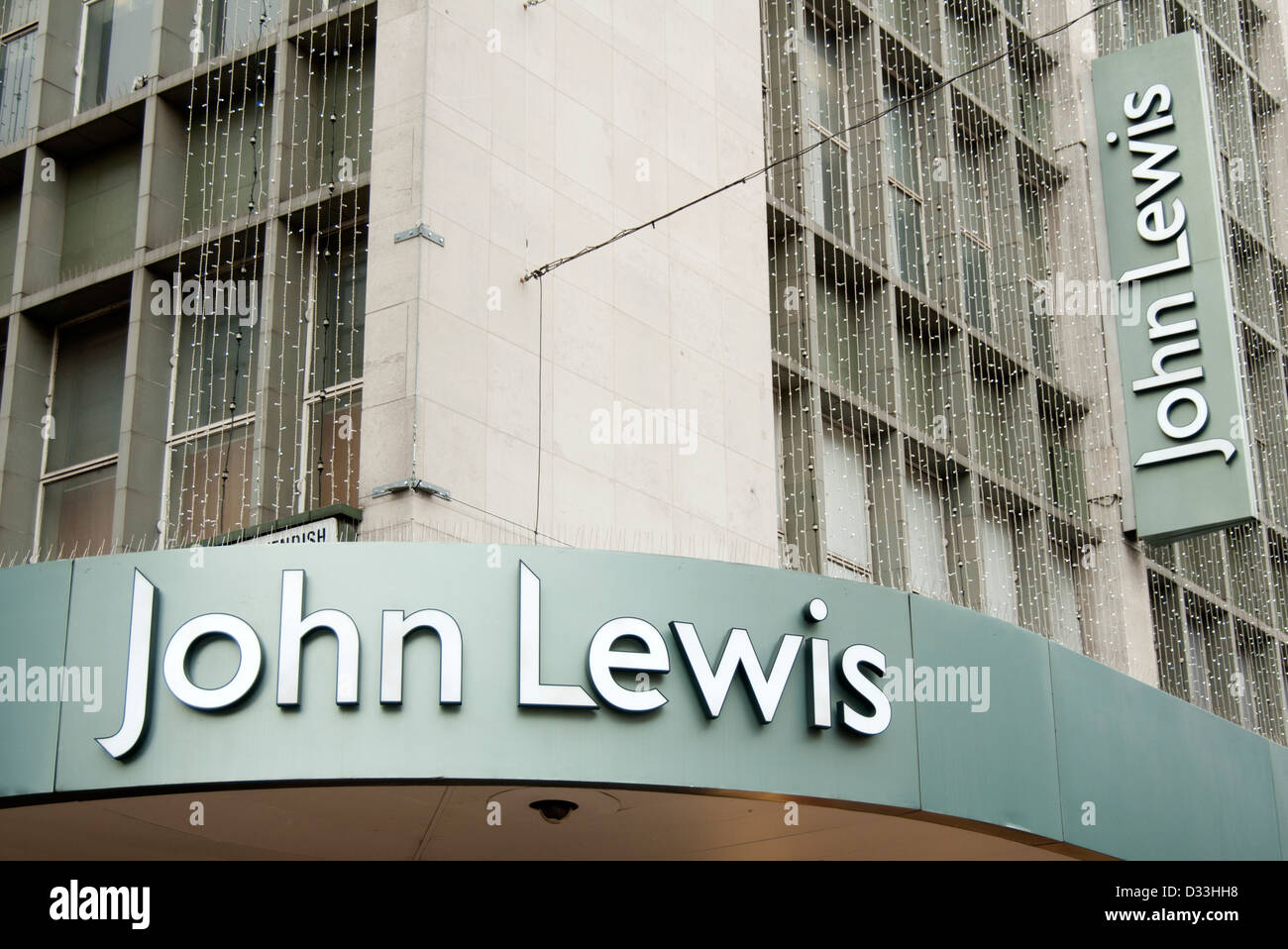 John Lewis Department Store Oxford Street London Stockfoto