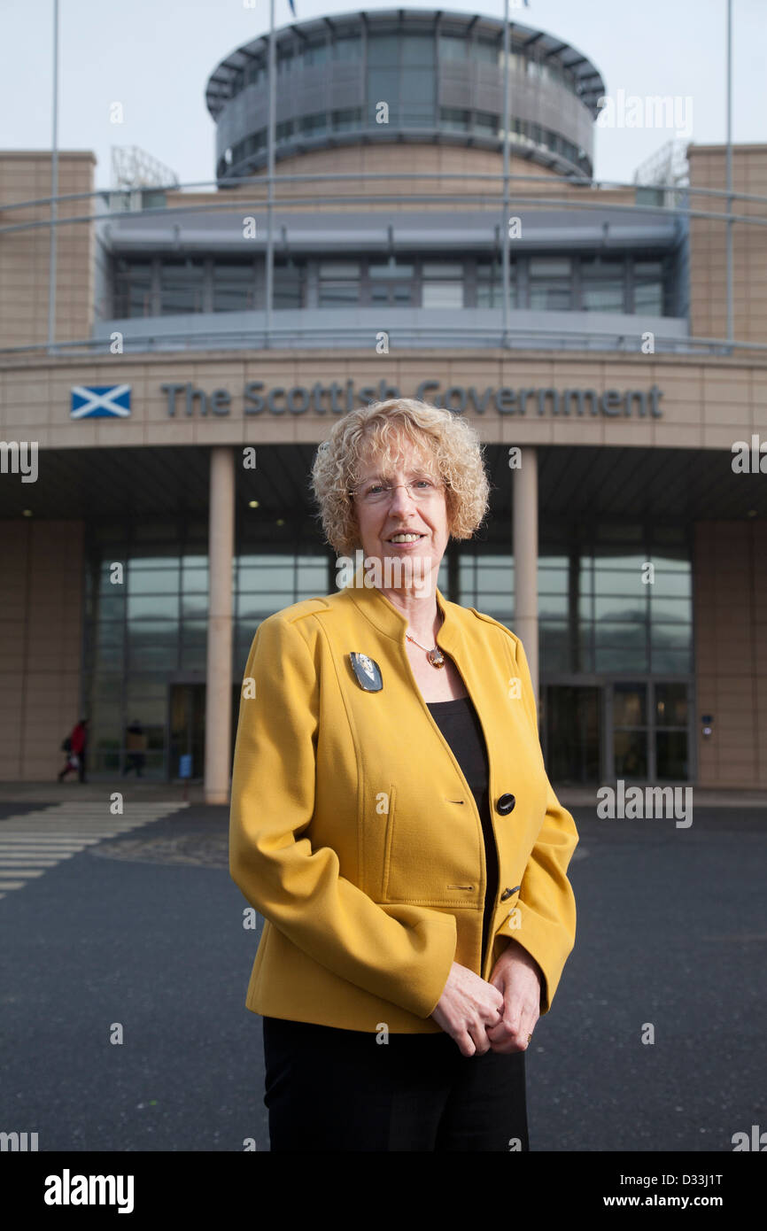Margaret Burgess MSP, schottischen Regierung Minister für Wohnungsbau und Vorsorge Stockfoto