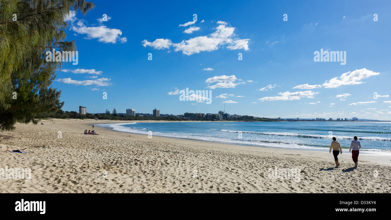 Queensland, Australien - Mooloolaba Beach an der Sunshine Coast Stockfoto